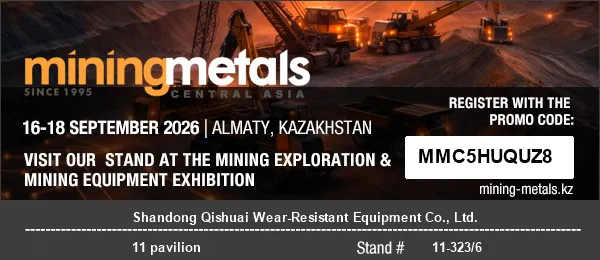 Shandong Qishuai Slitasjebestandig utstyr for å delta på MININGWORLD CENTRAL ASIA 2026 i Almaty