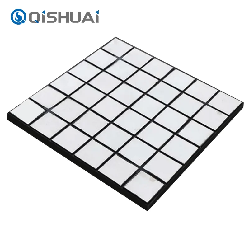 Gummi keramiske slitasje liner ark